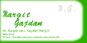 margit gajdan business card